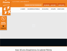 Tablet Screenshot of plenita.fr